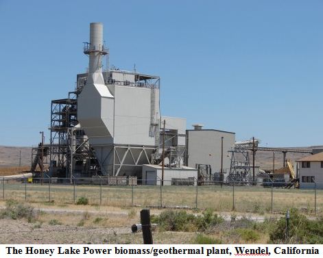 The Honey Lake Power biomass/geothermal plant, Wendel, California